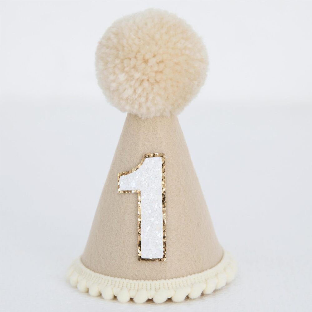 4882 Boho Khaki First Birthday Hat Boy 1 Birthday Hat 1st Baby Birthday Hat